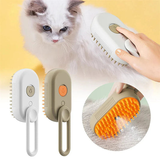 Grooming Just Got an Upgrade – Meet the 3-in-1 Steamy Pet Brush!