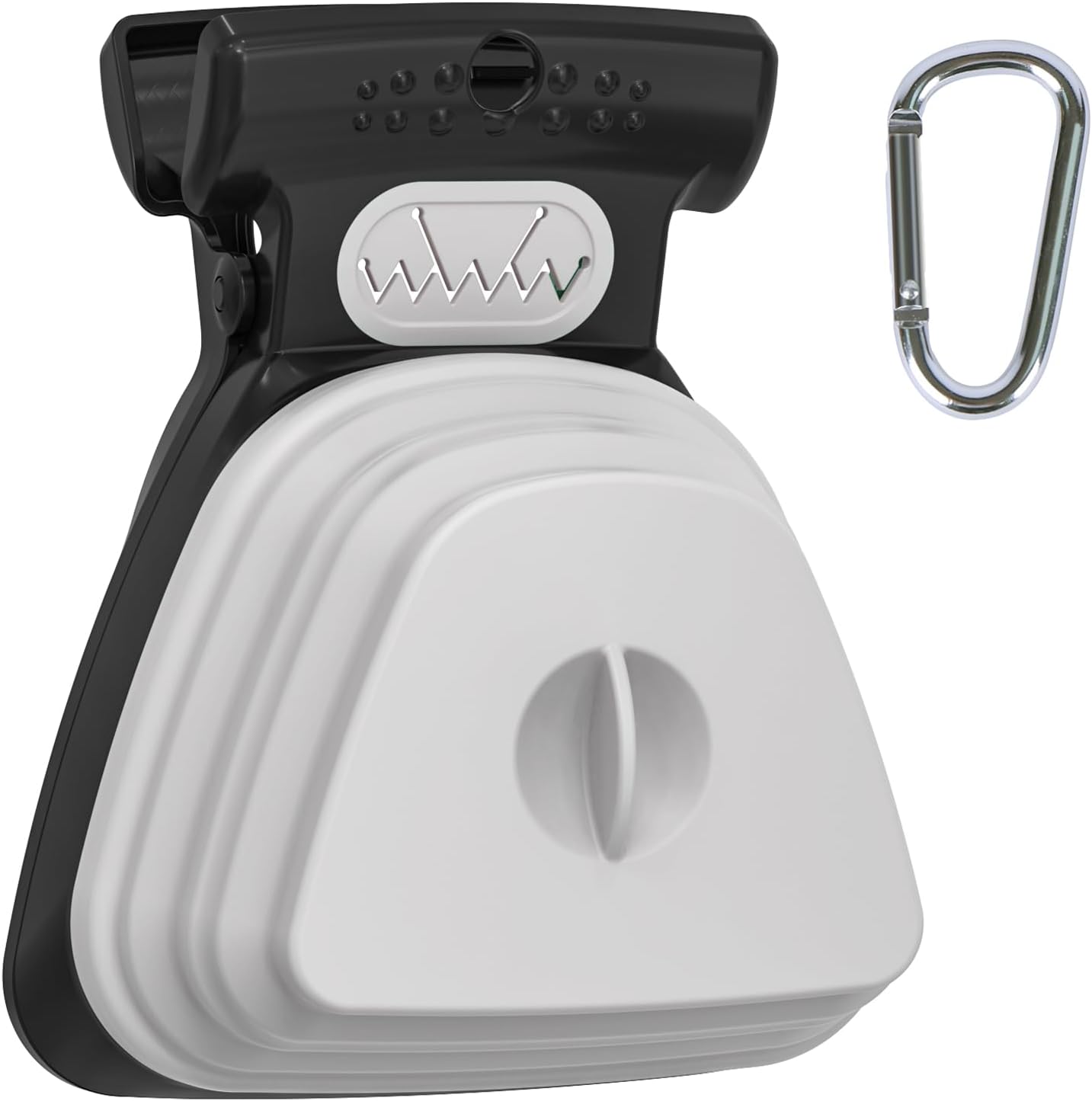 Portable Dog Pooper Scooper with Leash Clip & Waste Bag Bin β Compact Pet Waste Picker for Small & Large Dogs, Lightweight & Durable for Walking, Traveling, Camping