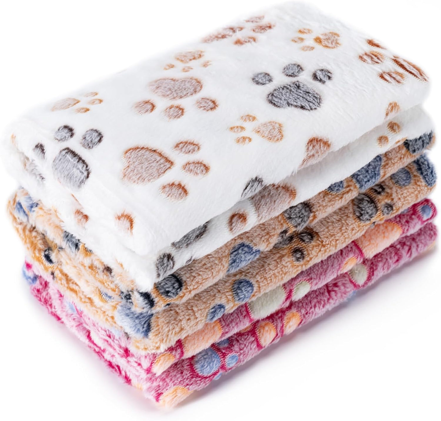 3-Pack Super Soft Fleece Pet Blankets