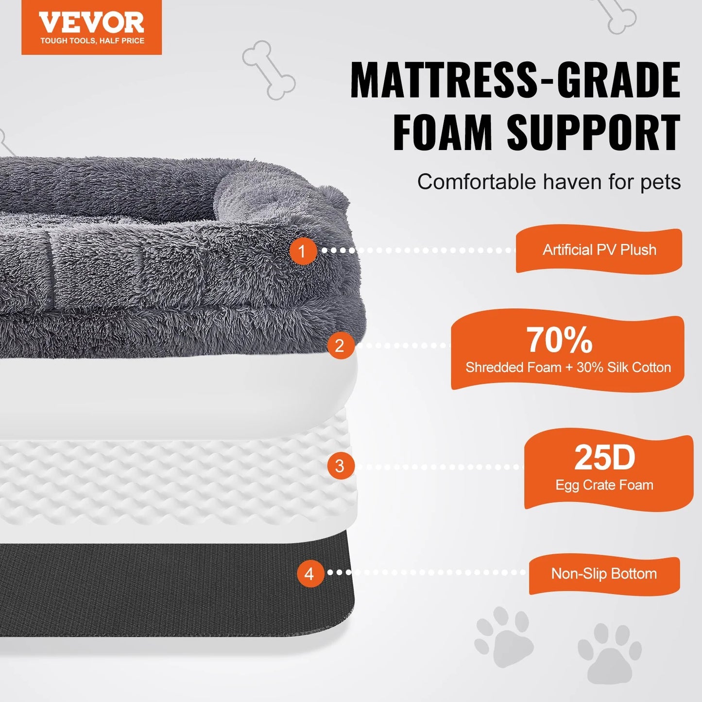 Large Human Dog Bed – 72"x48"x10" Oversized Cozy Lounger, Washable PV Velvet, Ultra-Soft & Comfy