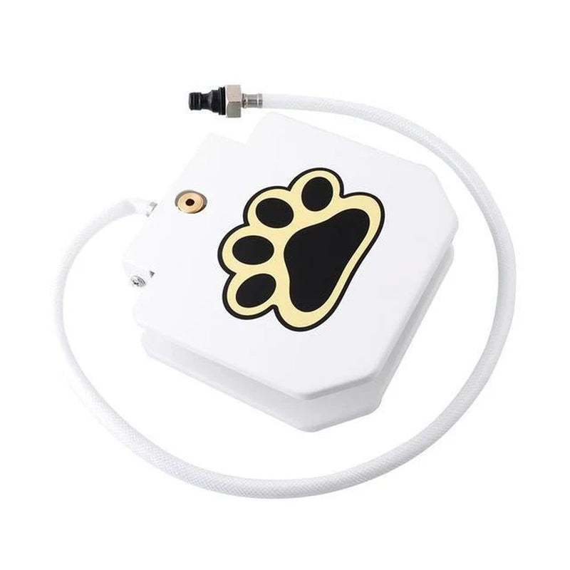 Dog Water Fountain with Hose – Paw-Activated Outdoor Hydration with Splitter & 41" Hose