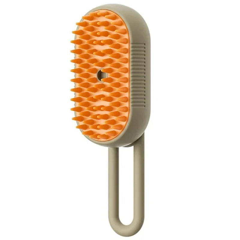 3-in-1 Steamy Pet Brush – Electric Spray Grooming Comb for Cats & Dogs | Hair Removal, Massage & Detangling