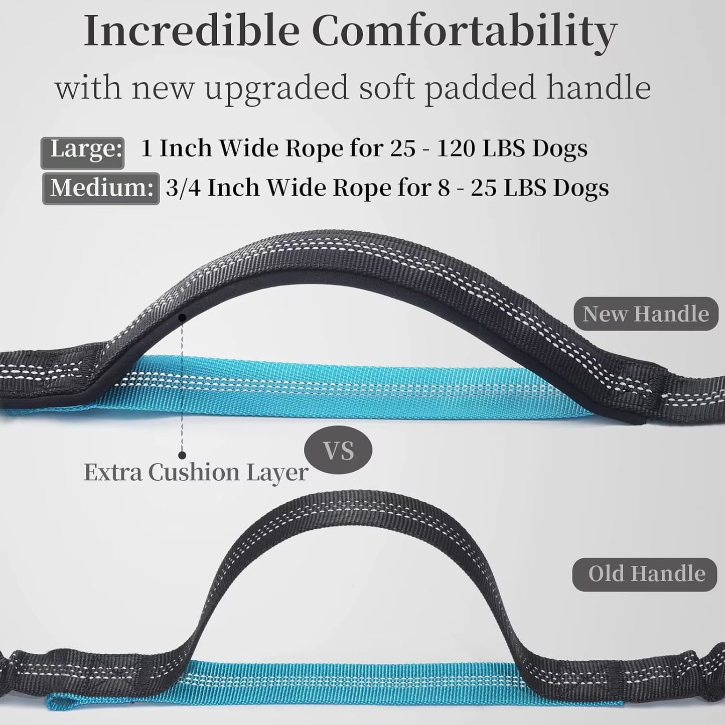 Hands-Free Bungee Dog Leash with Pouch & Padded Handles – Ideal for Walking, Running & Jogging