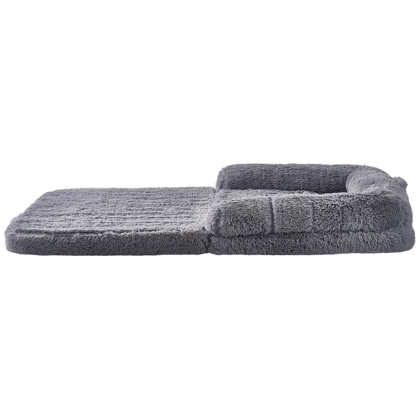 Large Human Dog Bed – 72"x48"x10" Oversized Cozy Lounger, Washable PV Velvet, Ultra-Soft & Comfy