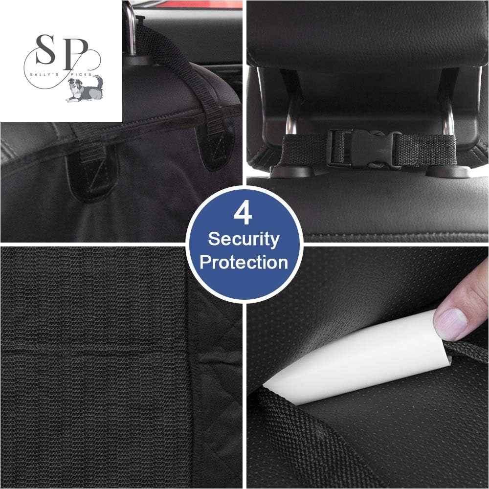 Waterproof Front Seat Dog Car Cover – Nonslip Quilted Pet Seat Protector for Cars, Trucks & SUVs | 4-Layer Oxford Fabric, Easy Install & Machine Washable