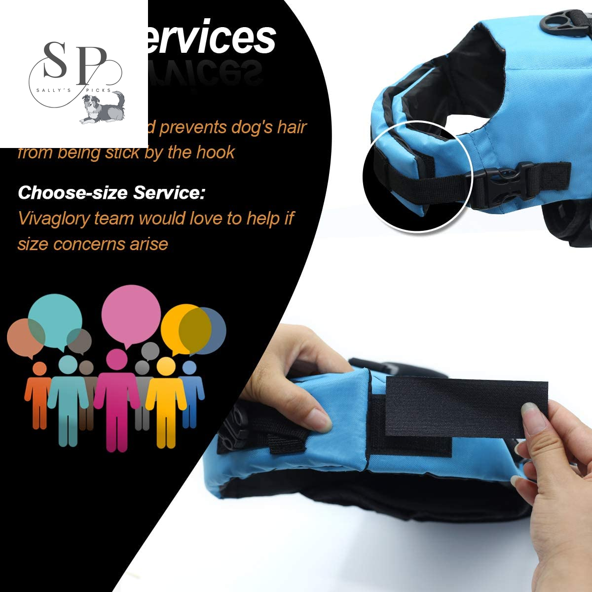 Dog Life Jacket – Safety Vest for Small, Medium & Large Dogs – Blue