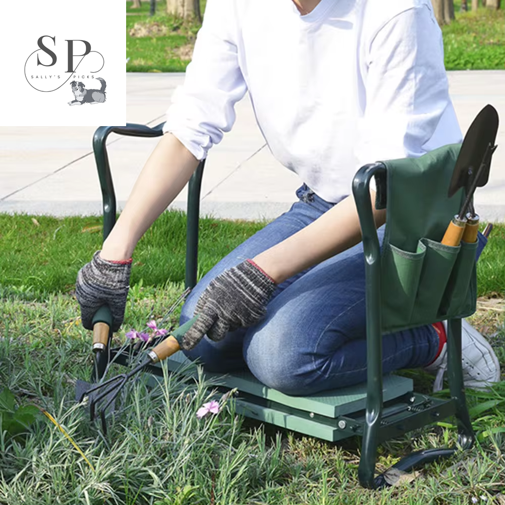 Heavy-Duty Garden Kneeler with Padded Seat – Portable, Foldable, and Supports 150KG for Indoor & Outdoor Use