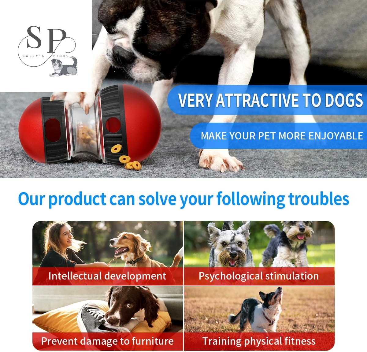Interactive Slow Feeder Dog Toy - Perfect for Small to Large Pets, Indoor IQ Training, and Healthy Eating