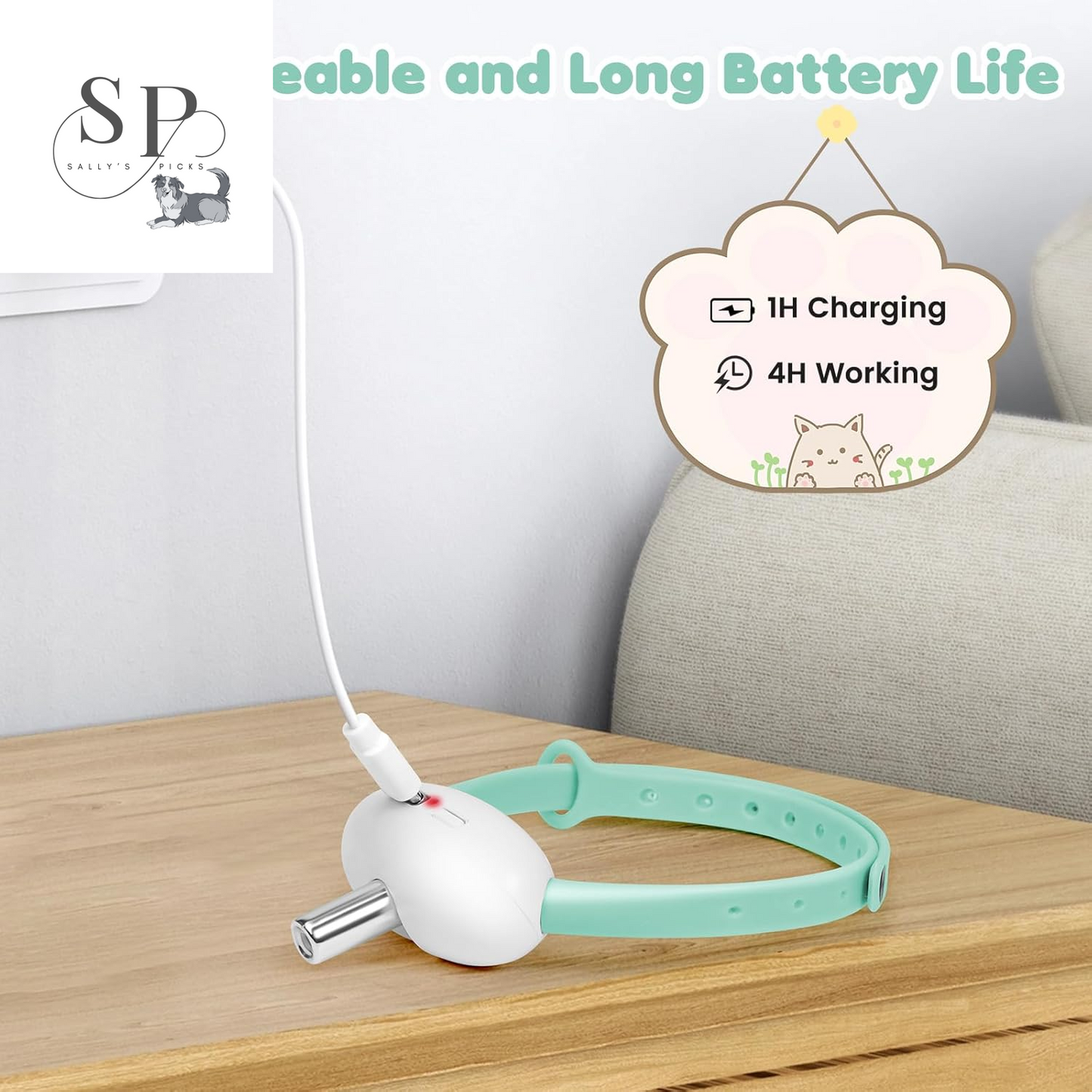 Smart LED Laser Cat, Dog Collar – Wearable Interactive Toy for Dogs, Kittens & Cats