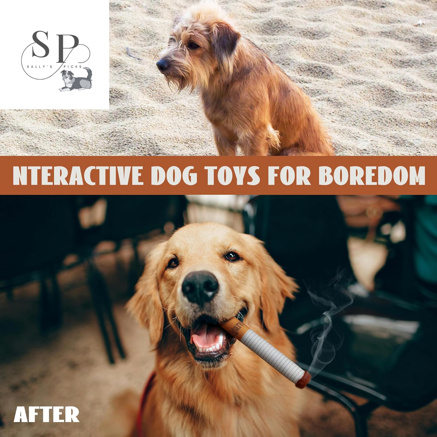 Squeaky Cigarette Dog Toy, Interactive 3-Pack Cigarette Design for Fun Chewing and Play Plush Pet Toy