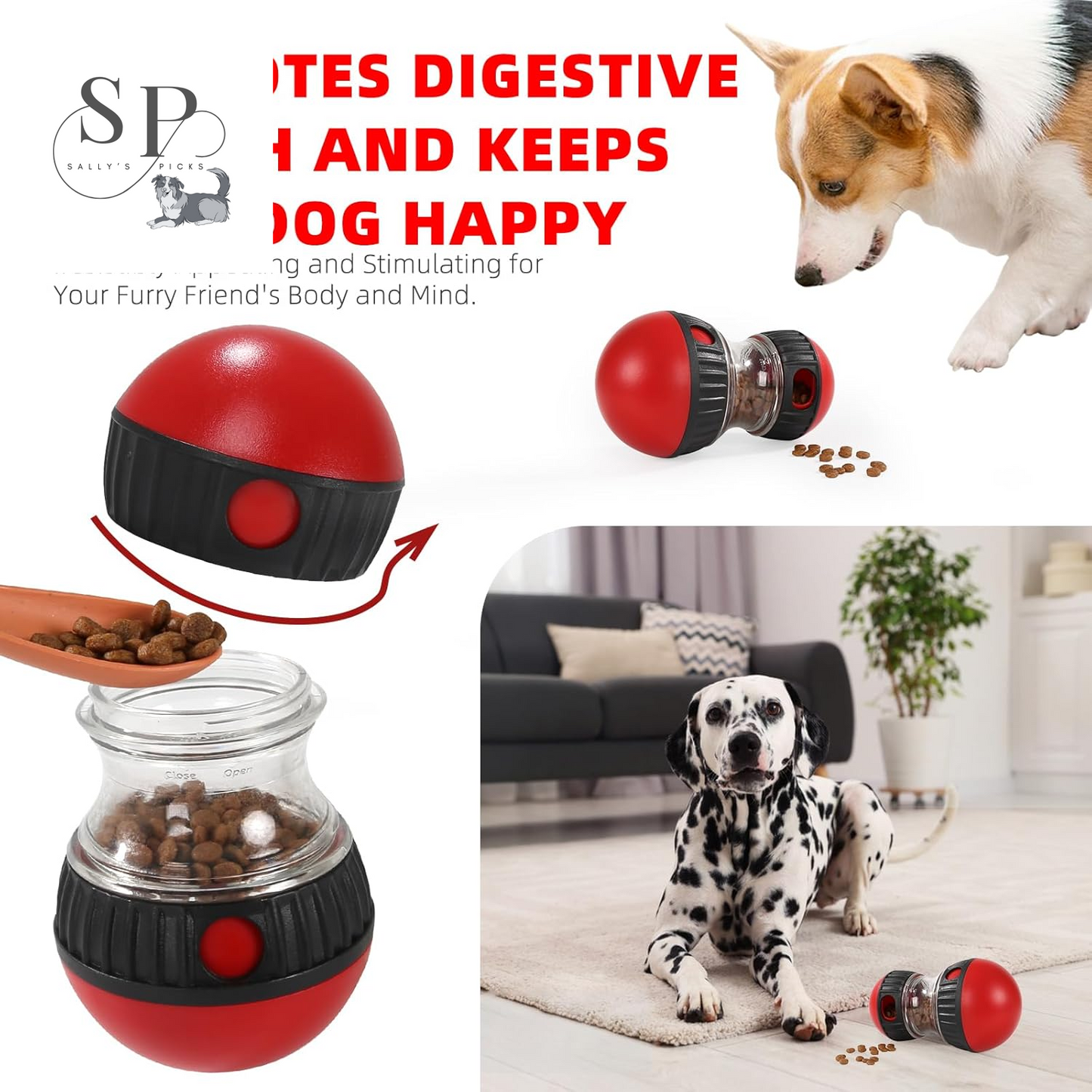 Interactive Slow Feeder Dog Toy - Perfect for Small to Large Pets, Indoor IQ Training, and Healthy Eating