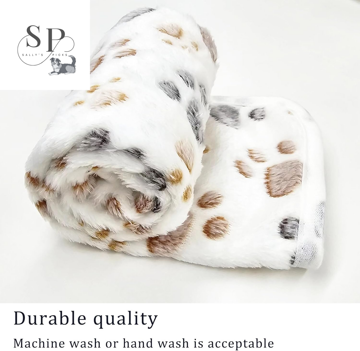 3-Pack Super Soft Fleece Pet Blankets