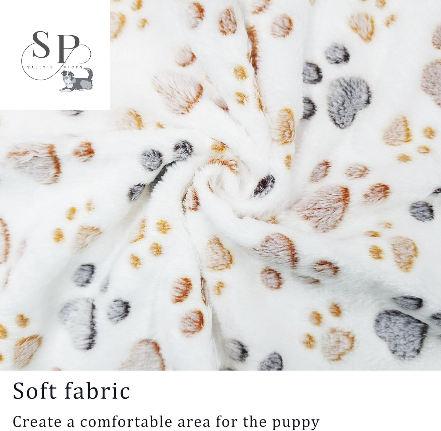 3-Pack Super Soft Fleece Pet Blankets