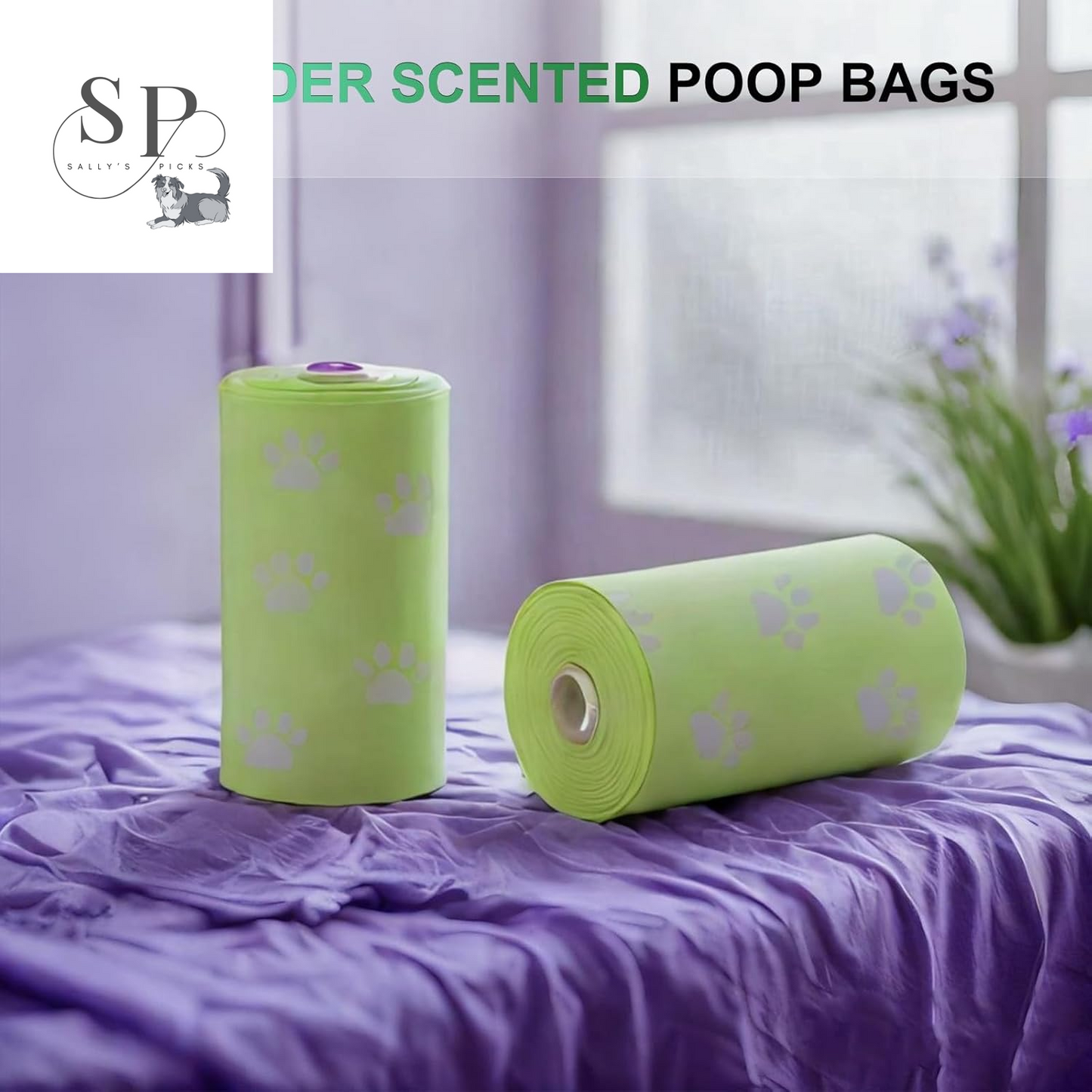 120 Count Extra Thick Dog Poop Bags – Leak-Proof, Lavender Scented Pet Waste Bags (9x13 in) – Fits Most Dog Bag Holders for Leash, Walking, Cats & Dogs