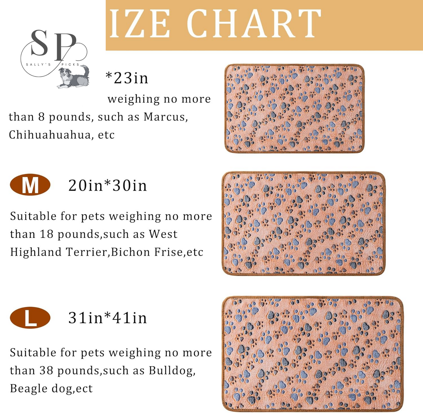 3-Pack Super Soft Fleece Pet Blankets