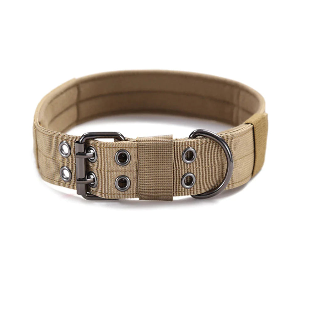 Durable 2" Tactical Heavy Duty Nylon Dog Collar with Metal Buckle - Perfect for Large Breeds!