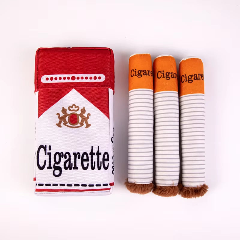 Creative Squeaky Dog Toy - 3-Pack Cigarette Design for Fun Chewing and Play