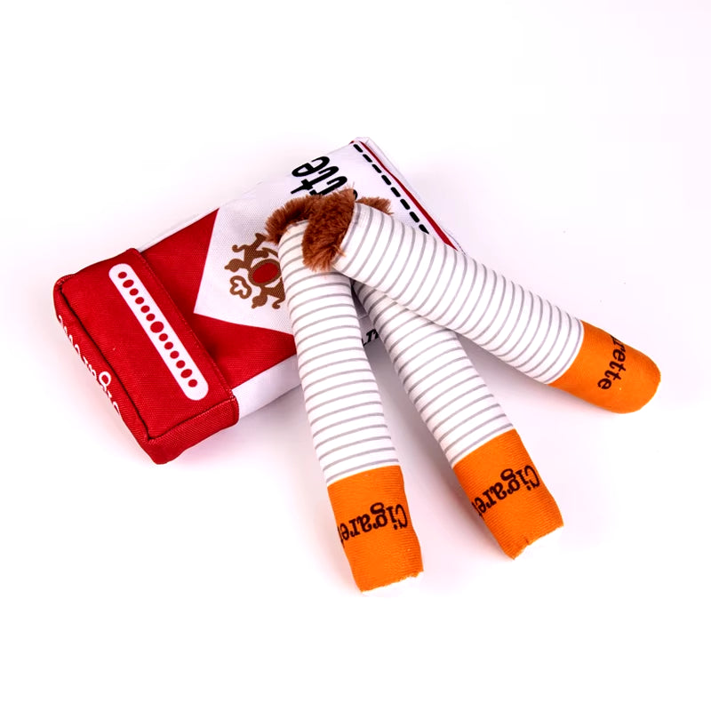 Creative Squeaky Dog Toy - 3-Pack Cigarette Design for Fun Chewing and Play