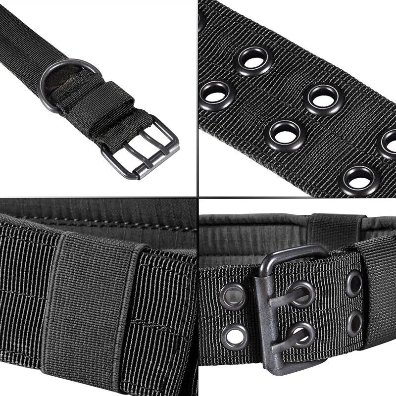 Durable 2" Tactical Heavy Duty Nylon Dog Collar with Metal Buckle - Perfect for Large Breeds!