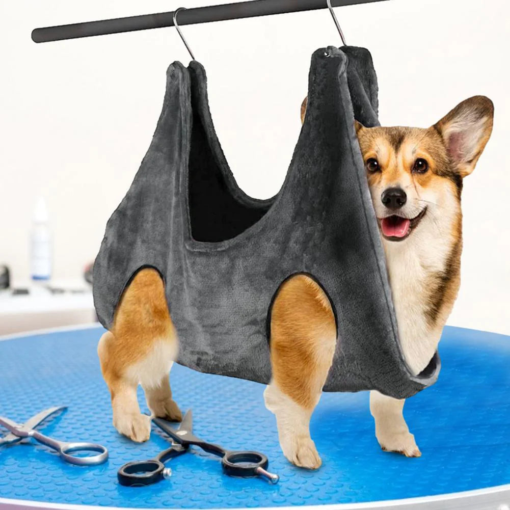 Elevate Your Pet Grooming Experience with the Portable Dog & Cat Grooming Hammock - Breathable and Easy to Use!