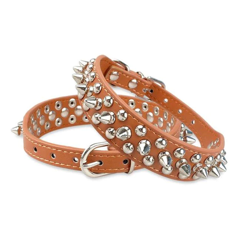 Spiked Leather Dog Collar – Cool Punk Style