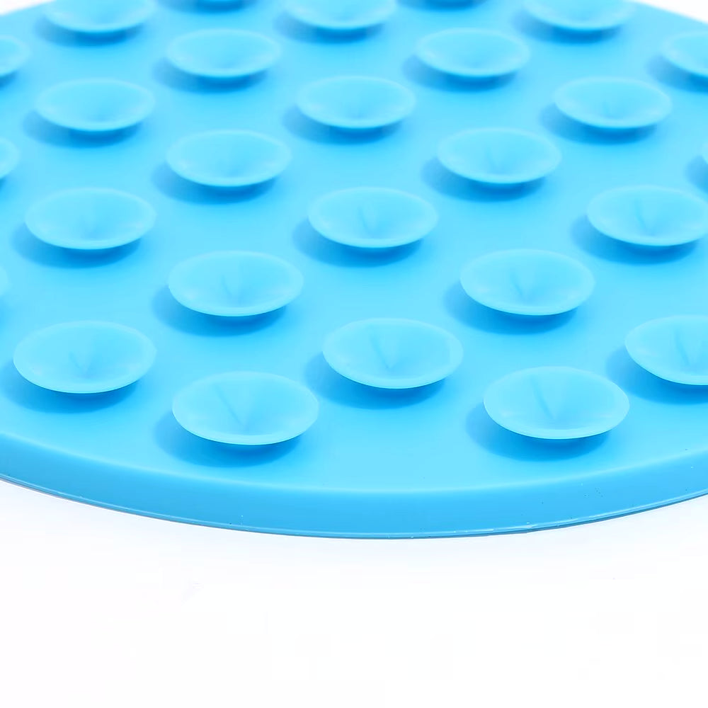 Silicone Dog Licking Mat with Suction Cups – Slow Feeder Pad for Pets