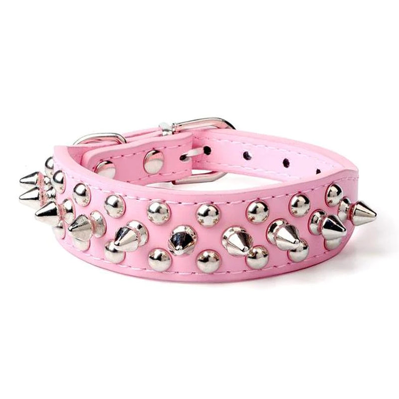 Spiked Leather Dog Collar – Cool Punk Style
