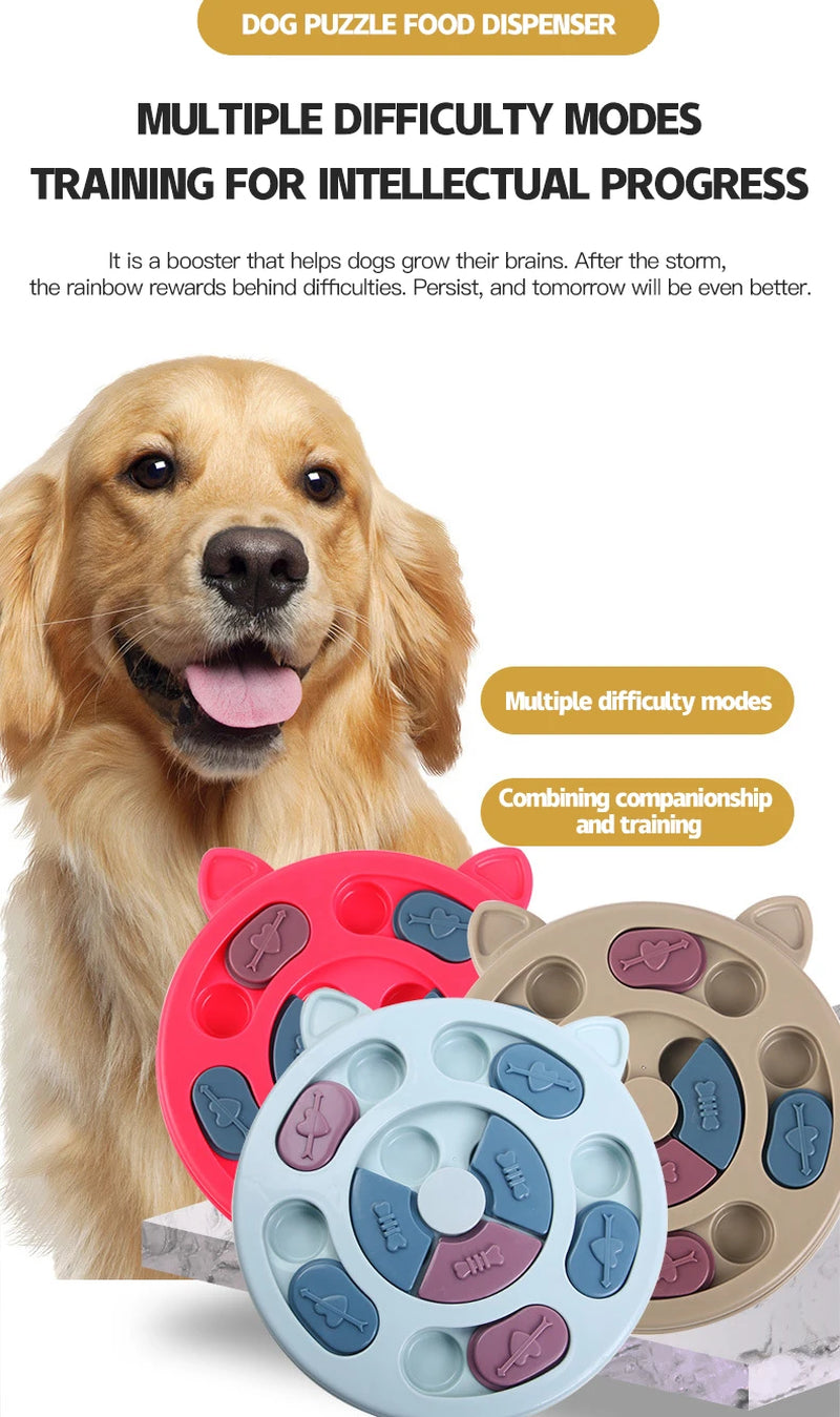 Interactive Pet Toys for Cats and Dogs - Slow Feed Bowls & Brain Training Equipment to Relieve Boredom