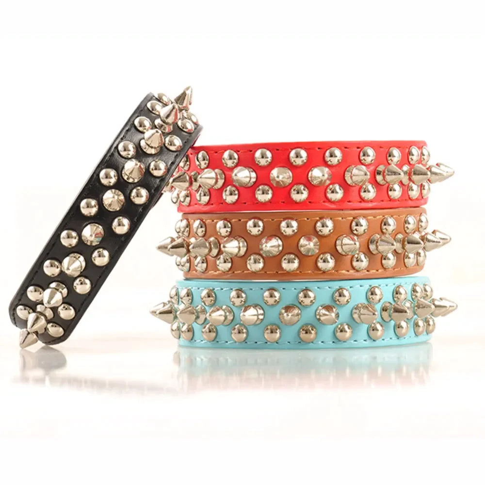 Spiked Leather Dog Collar – Cool Punk Style