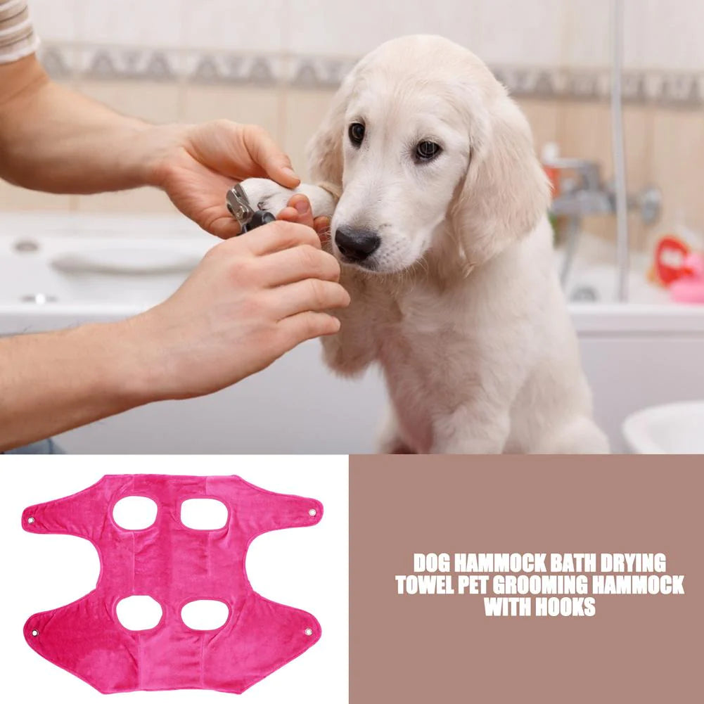 Elevate Your Pet Grooming Experience with the Portable Dog & Cat Grooming Hammock - Breathable and Easy to Use!