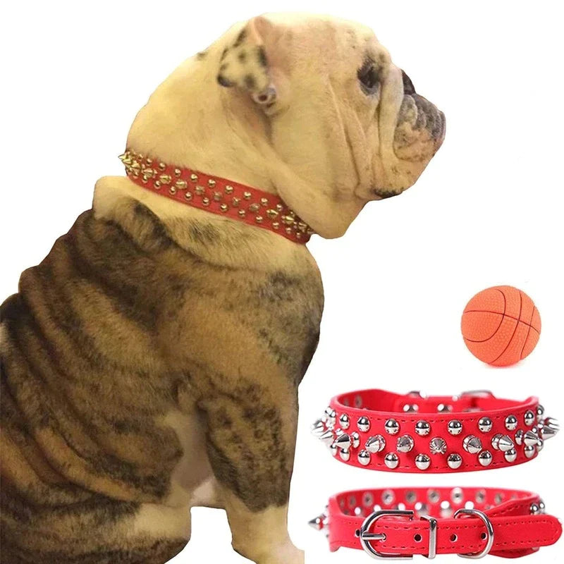 Spiked Leather Dog Collar – Cool Punk Style