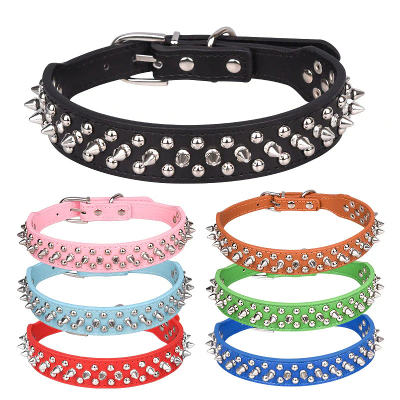 Spiked Leather Dog Collar – Cool Punk Style