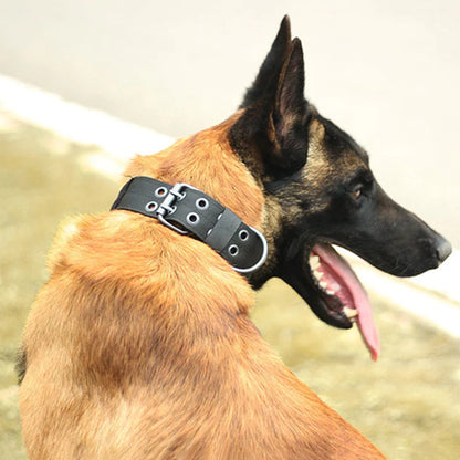 Durable 2" Tactical Heavy Duty Nylon Dog Collar with Metal Buckle - Perfect for Large Breeds!