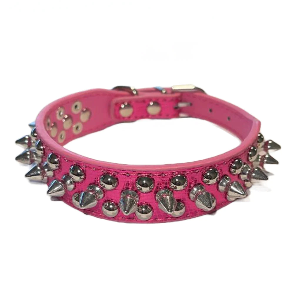 Spiked Leather Dog Collar – Cool Punk Style