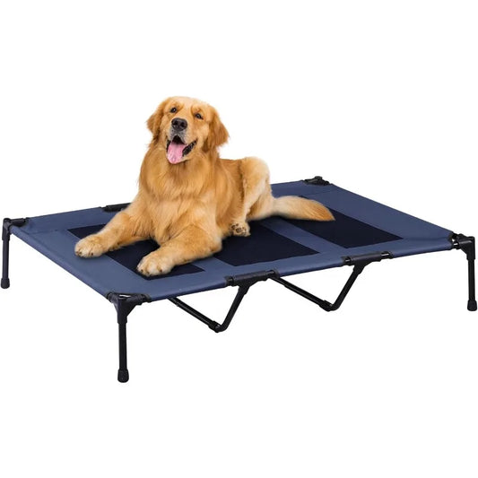 XL Cooling Elevated Dog Bed – Outdoor & Indoor, Durable Mesh & Metal Frame