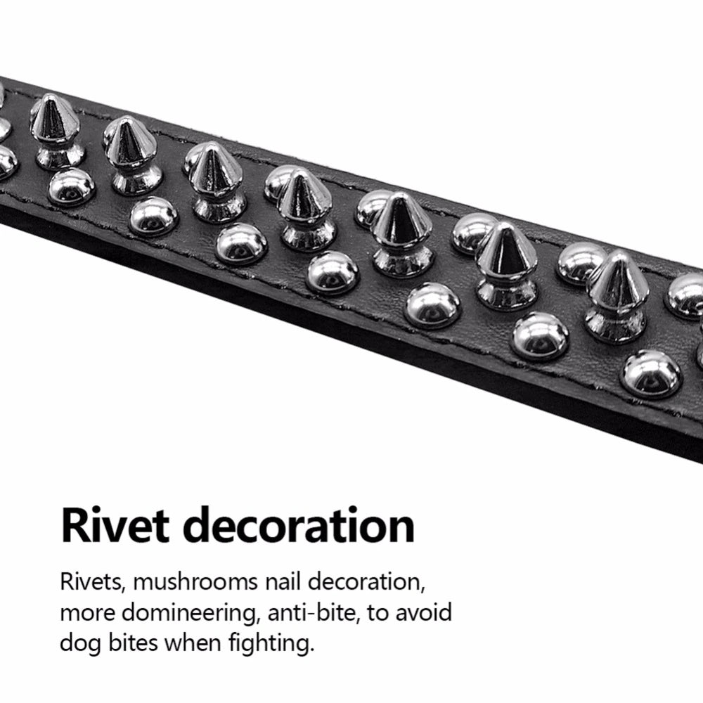 Spiked Leather Dog Collar – Cool Punk Style
