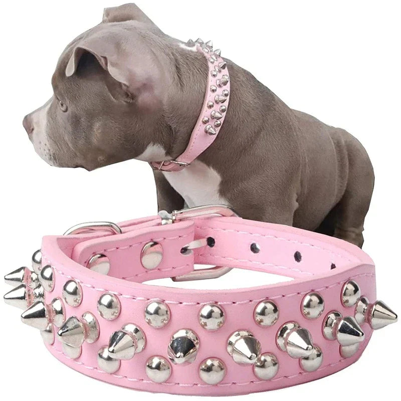 Spiked Leather Dog Collar – Cool Punk Style