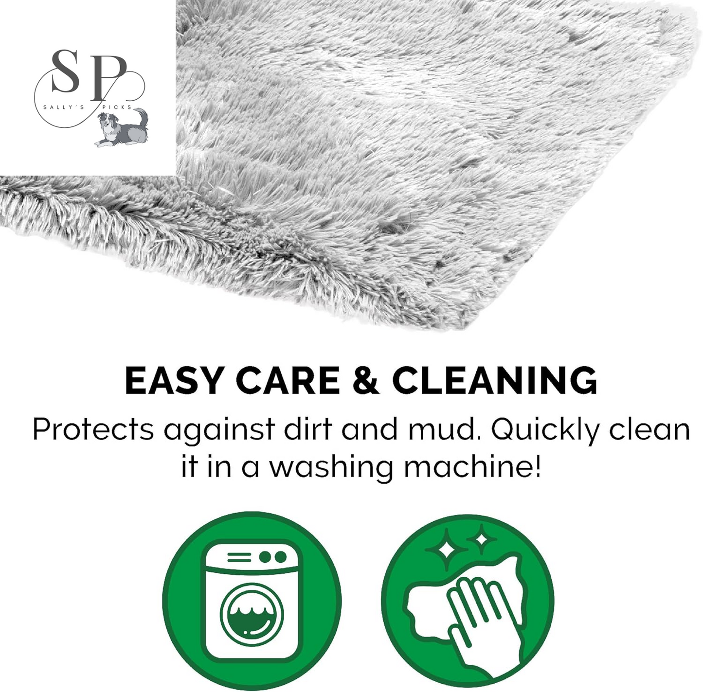 Waterproof Calming Dog & Cat Blanket – Reversible Faux Fur & Velvet Throw, Washable, Extra Large (60"x50") – Mist Gray