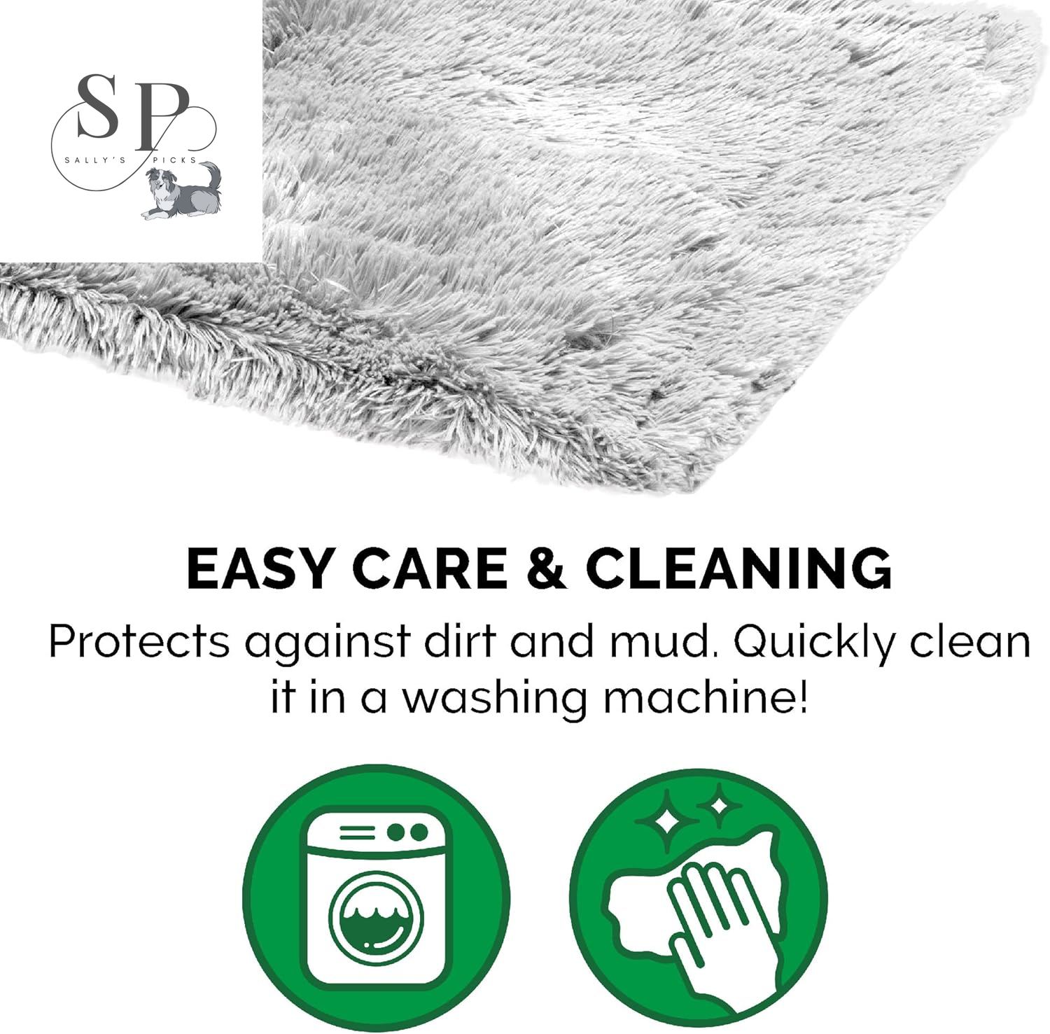 Waterproof Calming Dog & Cat Blanket – Reversible Faux Fur & Velvet Throw, Washable, Extra Large (60"x50") – Mist Gray