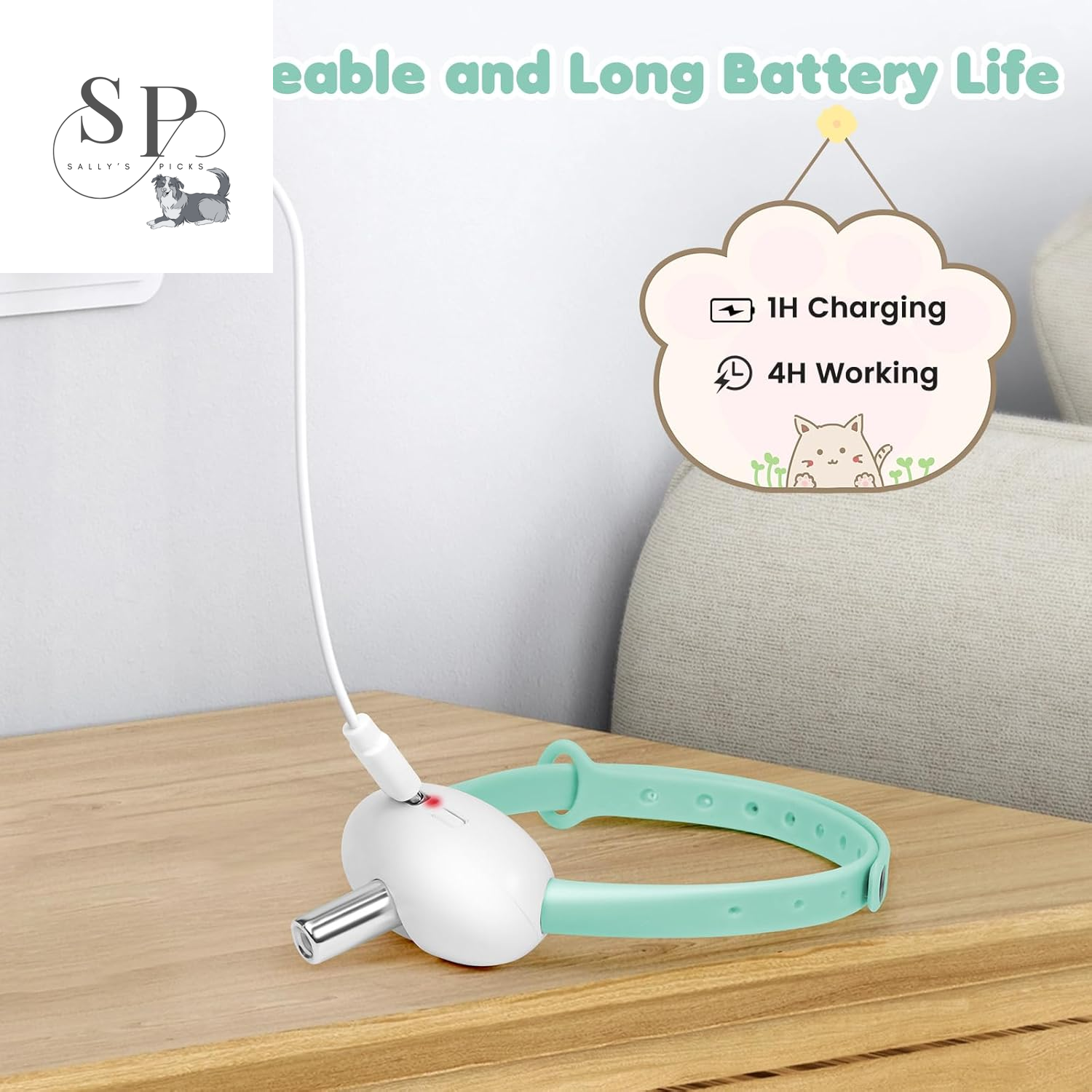 Smart LED Laser Cat, Dog Collar – Wearable Interactive Toy for Dogs, Kittens & Cats