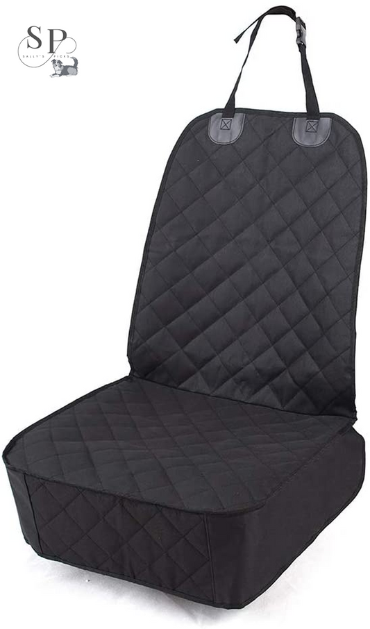 Waterproof Front Seat Dog Car Cover – Nonslip Quilted Pet Seat Protector for Cars, Trucks & SUVs | 4-Layer Oxford Fabric, Easy Install & Machine Washable